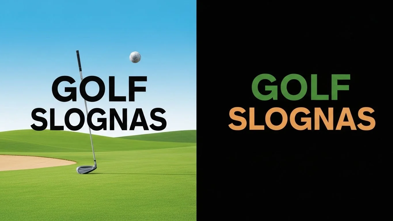 motivational golf slogans