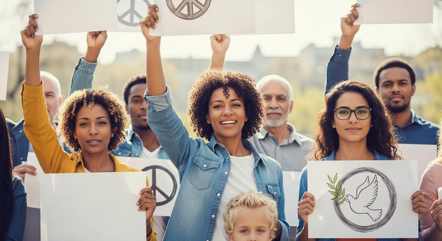 anti-violence slogans