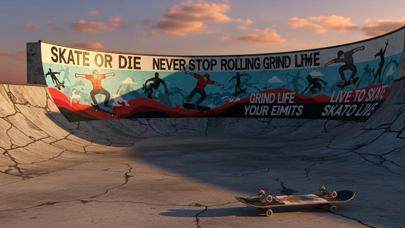 skateboarding slogans