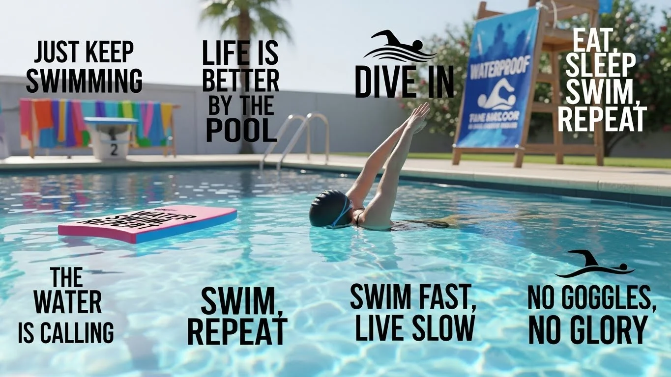 swimming slogans