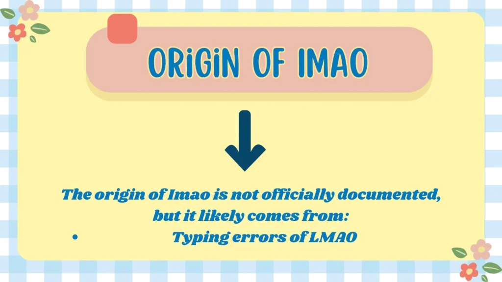 Origin of Imao 
