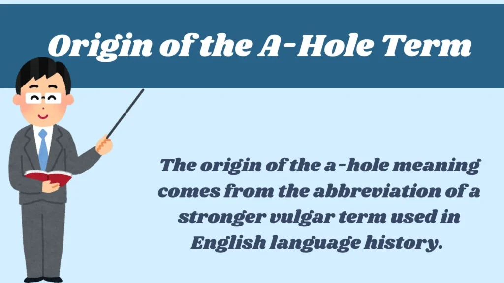 Origin of the A-Hole Term