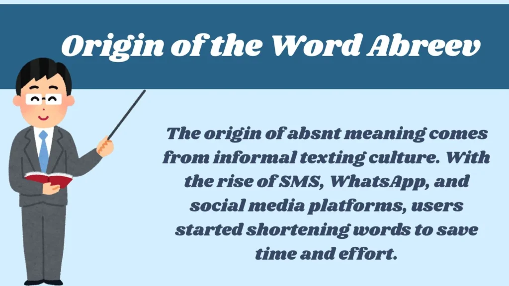 Origin of the Word Abreev