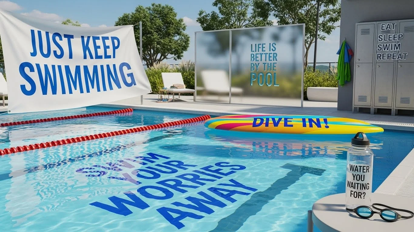 swimming slogans