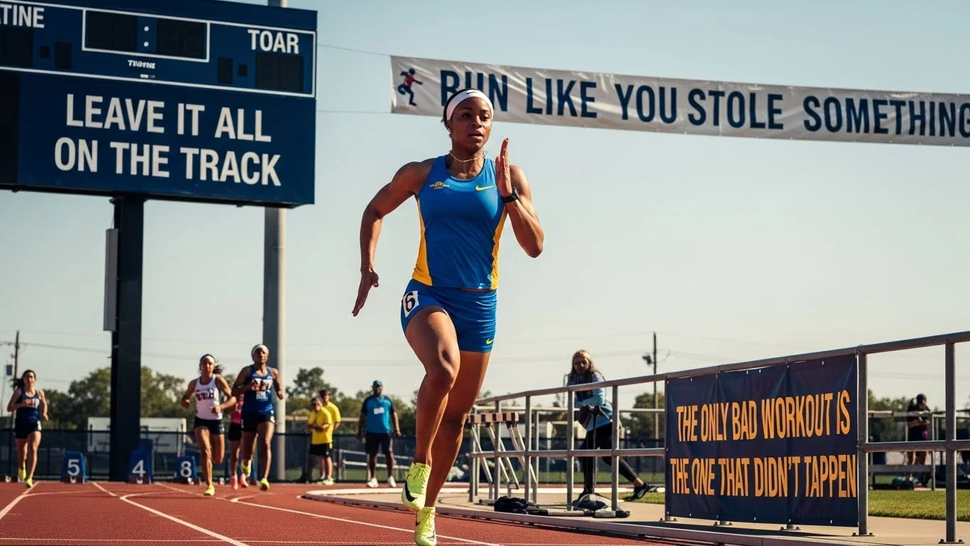 track and field slogans
