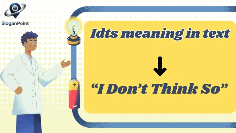 Idts meaning in text
