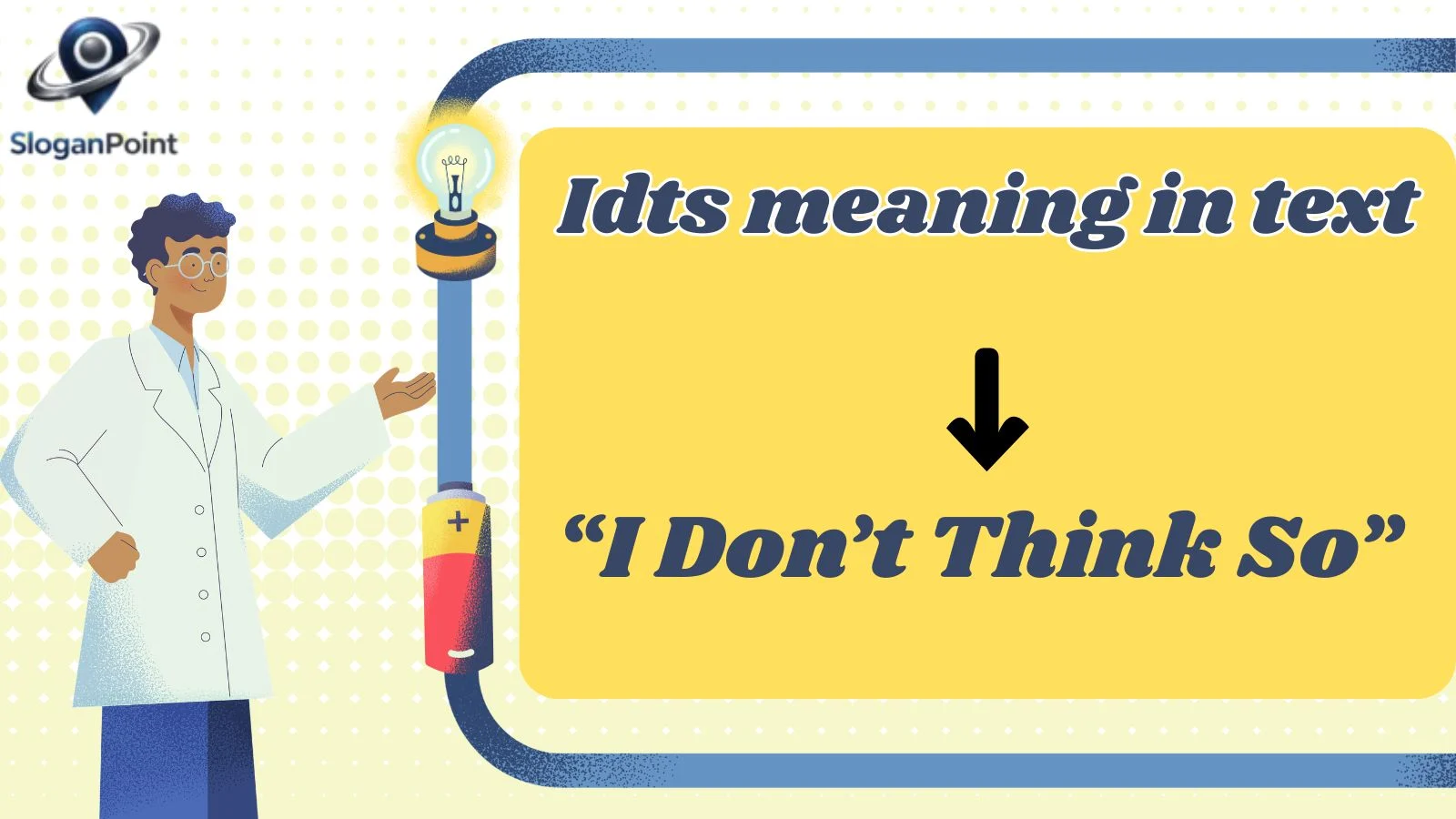 Idts meaning in text