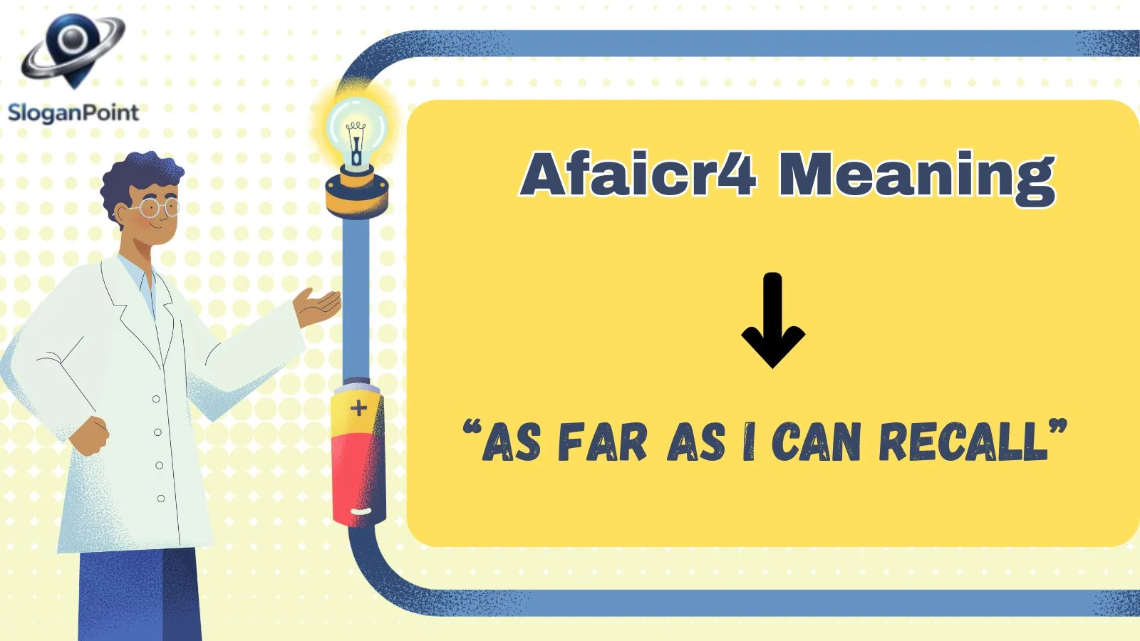 Afaicr4 Meaning